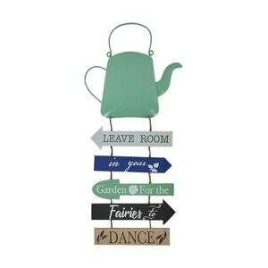 NEW Metal Outdoor Hanging Garden Fairies Whimsical Wall Art Weather Resistant